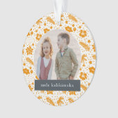 Mele Kalikimaka Noël 2 Photo Orange (devant)