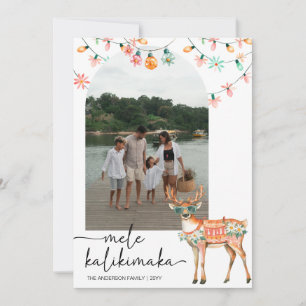 mele kalikimaka Noël super 1 carte photo