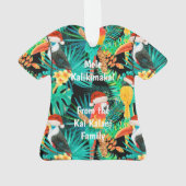 Mele Kalikimaka Oiseaux de la jungle tropicale (dos)