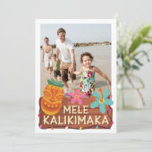 Mele Kalikimaka Photo Carte de Noël hawaïenne (Debout devant)