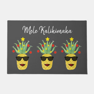 Mele Kalikimaka Pineapple Deurmat