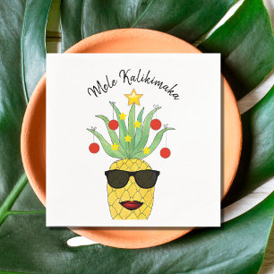 Mele Kalikimaka Pineapple Servet