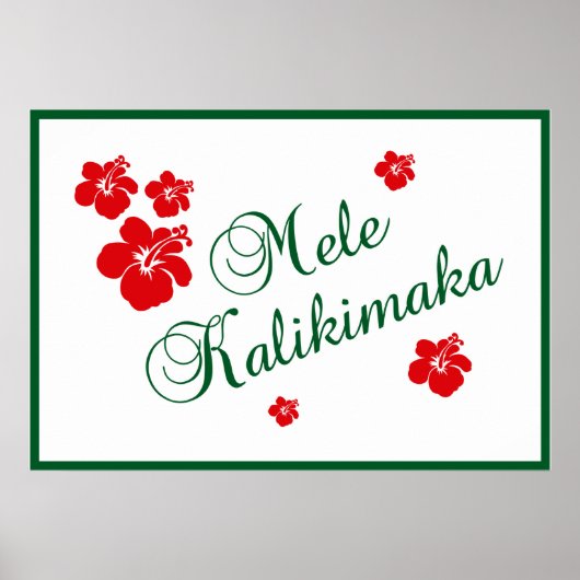 Mele Kalikimaka Poster (Voorkant)