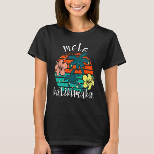Mele Kalikimaka Retro Hawaii Kerst T-shirt