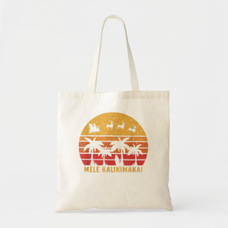 Mele Kalikimaka Retro Hawaiian Kerstfamilie Va Tote Bag