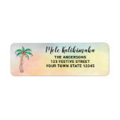 Mele Kalikimaka Return Address Label (Voorkant)