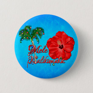 Mele Kalikimaka Ronde Button 5,7 Cm