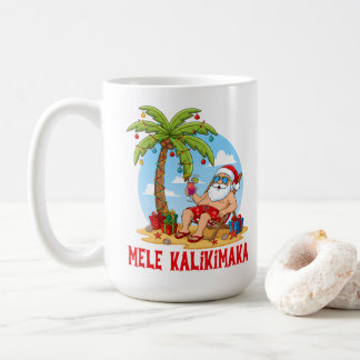 Mele Kalikimaka Santa Christmas Koffiemok