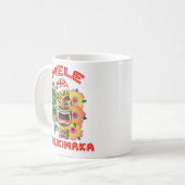 Mele Kalikimaka Santa Claus Tiki Koffiemok (Voorkant links)