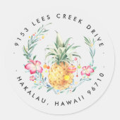 Mele Kalikimaka | Sticker de Noël ananas (Devant)