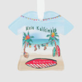 Mele Kalikimaka Surf Board Ornament (achterkant)