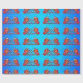 Mele Kalikimaka Tiki Cadeaupapier (Vlak)