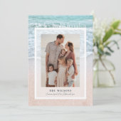 Mele Kalikimaka Tropical Beach Carte photo de vaca (Debout devant)