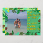 Mele Kalikimaka | Tropical Beach Christmas Kaart (Voorkant / Achterkant)