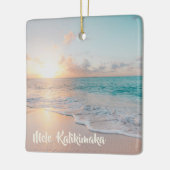 Mele Kalikimaka Tropical Island  Keramisch Ornament (Links)