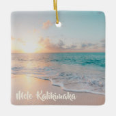 Mele Kalikimaka Tropical Island  Keramisch Ornament (Voorkant)