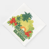 Mele Kalikimaka Tropisch eiland Hawaiian Kerstmis Servetten (Hoek)