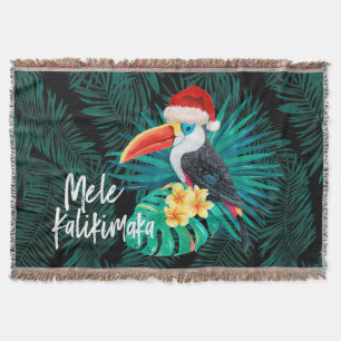 Mele Kalikimaka Tropisch Oerwoud Vogels Deken