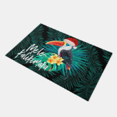 Mele Kalikimaka Tropisch Oerwoud Vogels Deurmat (Schuin)