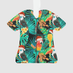 Mele Kalikimaka Tropisch Oerwoud Vogels Ornament