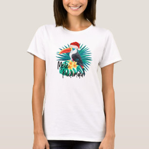 Mele Kalikimaka Tropisch Oerwoud Vogels T-shirt