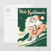Mele Kalikimaka Une Carte Postale De Noël Très Joy (Devant / Derrière)