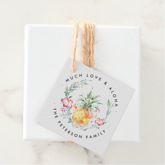 Mele Kalikimaka | Vakantie cadeau Labels (In situ)