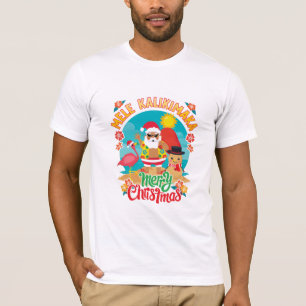 Mele Kalikimaka voor een heldere Hawaïaanse kerst T-shirt