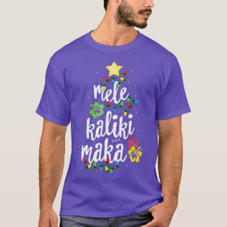 Mele Kalikimaka voor vrouwen Hawaiian Hawaii Chris T-shirt