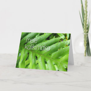 Mele Kalikimaka Vrolijk kerstfeest Kaart