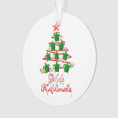 Mele Kalikimaka Zee Turtles Ornament (voorkant)