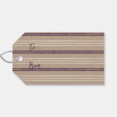 Mele krans pruim, suikerpruim cadeaulabel (Achterkant Horizontaal)