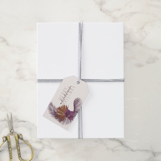 Mele krans pruim, suikerpruim cadeaulabel (Met Touw)