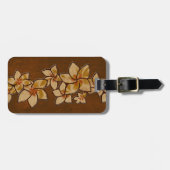 Melia Hawaiian Plumeria Faux Bagagelabels (Voorkant horizontaal)