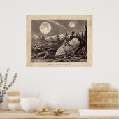 Méliès Voyage dans la Lune Tableau 10 Poster (Cuisine)