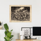 Méliès Voyage dans la Lune Tableau 15 Poster (Bureau à domicile)