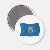 Melilla Flag Magnet Magneet (Voorkant / Achterkant)