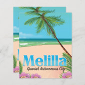 Melilla: Poster van de Spaanse autonome stadsreis. (Voorkant / Achterkant)