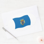 Melilla Vlag Sticker (Envelop)