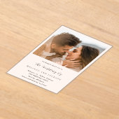 Melinda Modern Wedding Acryl Uitnodigingen (Laagn)