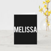 Melissa - Cool New Funny Name Fan Gift Tee  Kaart (Gele Bloem)