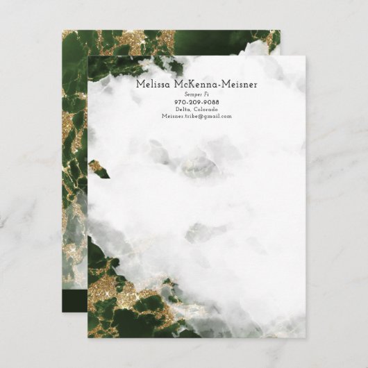 Melissa Flat Kaart 3 (Voorkant / Achterkant)