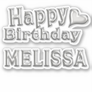 Melissa Happy Birthday Autocollants