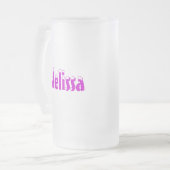 Melissa-Name Style-Frosted Mok (Voorkant links)