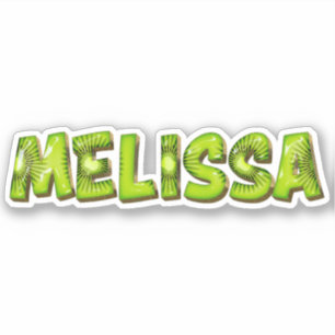 Melissa Nom Kiwi Design Autocollant Sticker