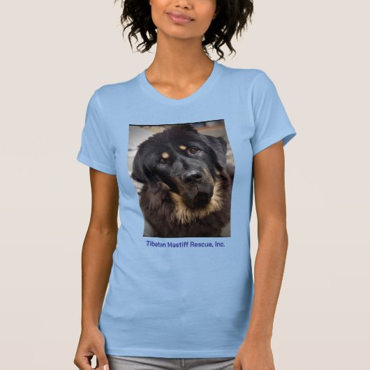 Melissa Tibetan Mastiff Tête abattue T-shirt (Devant)