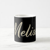 Melissa white gold Handwriting Tasse Kaffeetasse Koffiemok (Center)