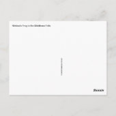 Melissa's Frog Briefkaart (Achterkant)