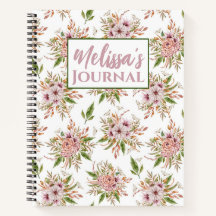 Melissa's Journal Eucalyptus Motif d'aquarelle
