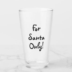 Melk alleen voor de kerstman! Glas